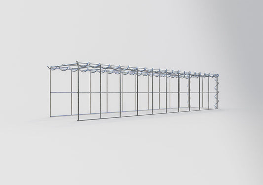 Gabion rapporté type 4 100 cm x 20 cm x 20 cm (L x H x P), maille 10 cm x 10 cm, spirale