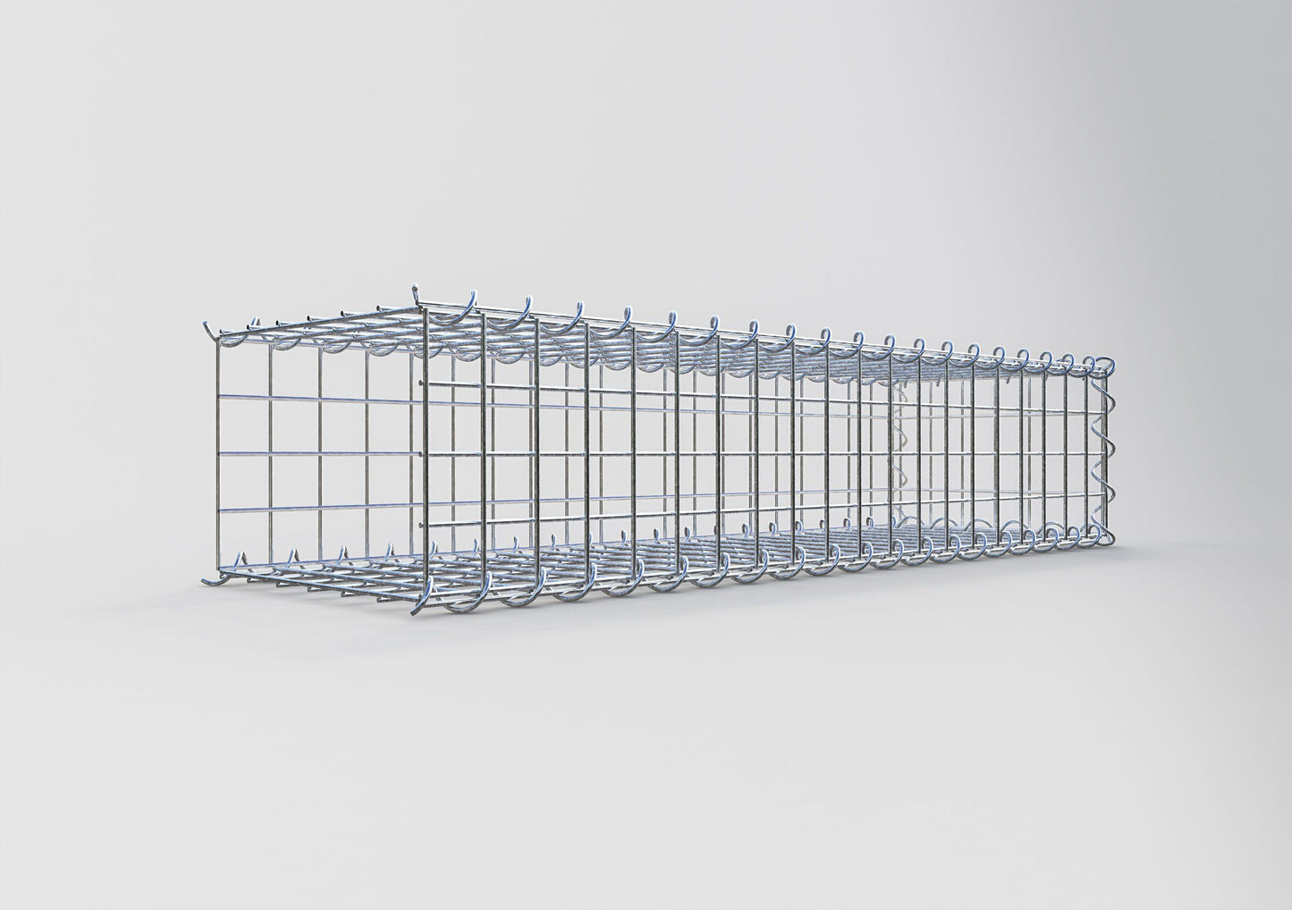 Gavión complementario tipo 2 100 cm x 20 cm x 30 cm (L x A x P), malla 5 cm x 5 cm, espiral