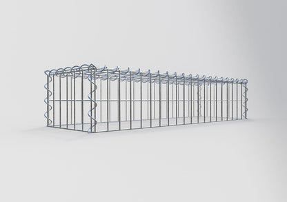 Opvokset gabion type 3 100 cm x 20 cm x 30 cm (L x H x D), maskestørrelse 5 cm x 10 cm, spiral