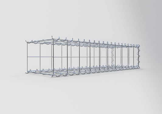 Add-on schanskorf type 2 100 cm x 20 cm x 30 cm (L x H x D), maaswijdte 10 cm x 10 cm, spiraalvormig