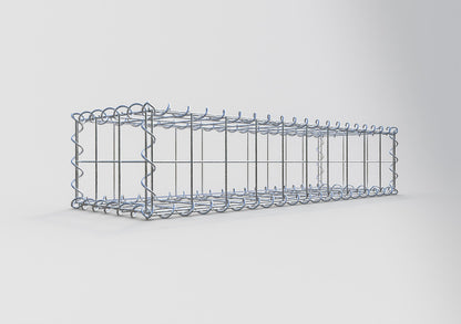 Gabion 100 cm x 20 cm x 30 cm (L x H x D), mesh size 10 cm x 10 cm, spiral