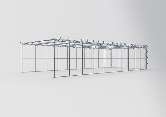 Grown-on gabion type 4 100 cm x 20 cm x 40 cm (L x H x D), mesh size 10 cm x 10 cm, spiral