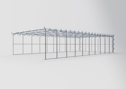 Grown-on gabion type 4 100 cm x 20 cm x 50 cm (L x H x D), mesh size 10 cm x 10 cm, spiral