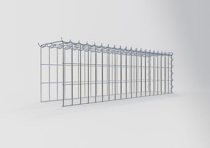 Opvokset gabion type 4 100 cm x 30 cm x 20 cm (L x H x D), maskestørrelse 5 cm x 10 cm, spiral