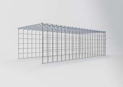 Anbaugabione Typ 4 100 cm x 30 cm x 40 cm (L x H x T), Maschenweite 5 cm x 5 cm, Spirale