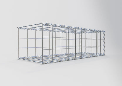 Anbaugabione Typ 2 100 cm x 30 cm x 40 cm (L x H x T), Maschenweite 10 cm x 10 cm, Spirale