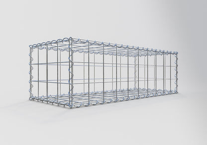 Gabbione 100 cm x 30 cm x 40 cm (L x H x P), maglia 10 cm x 10 cm, spirale