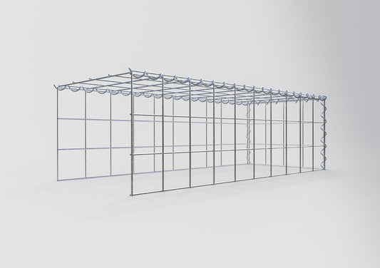 Gavión complementario tipo 4 100 cm x 30 cm x 40 cm (L x A x P), malla 10 cm x 10 cm, espiral