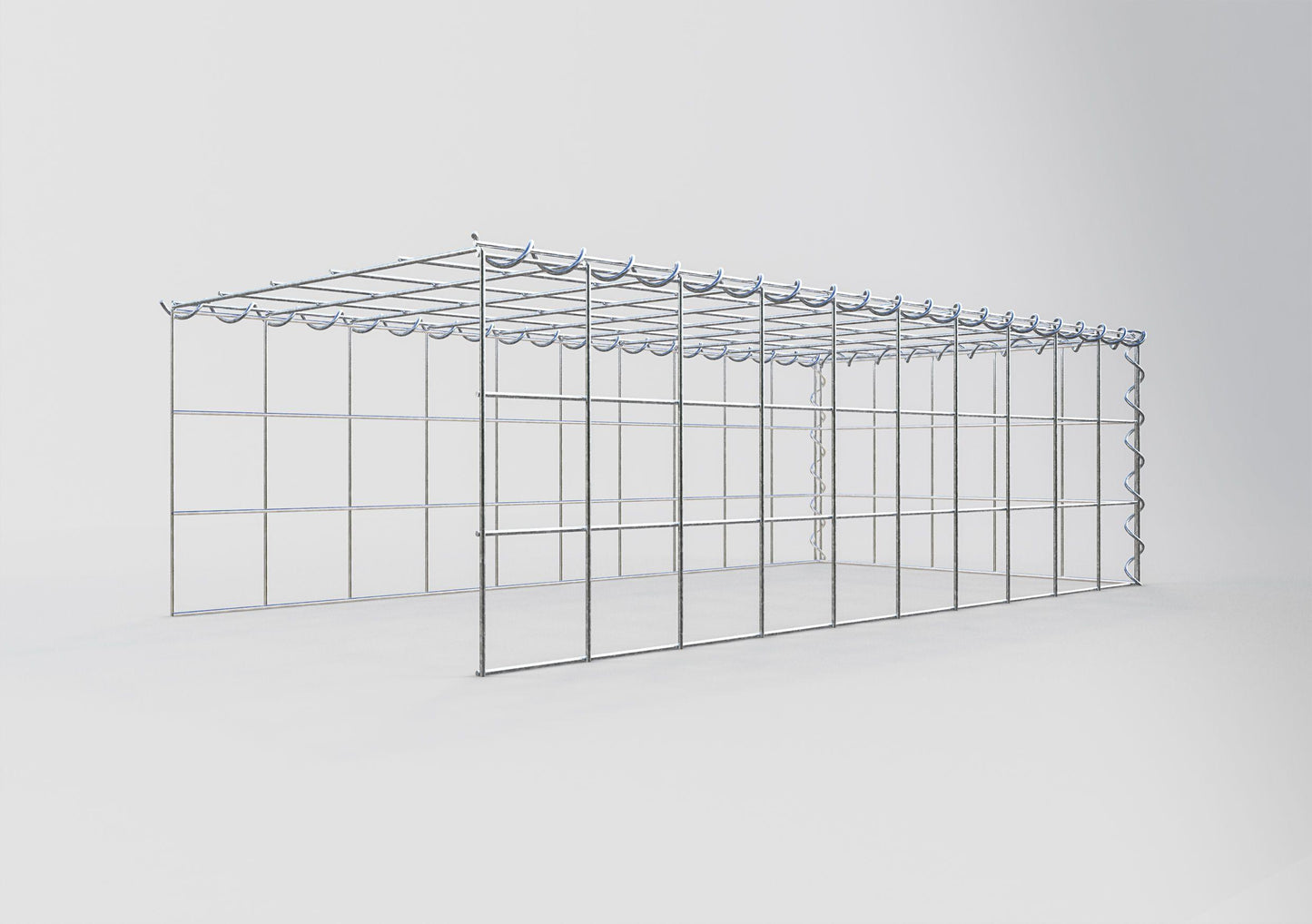 Gabião tipo 4 100 cm x 30 cm x 50 cm (C x A x P), malhagem 10 cm x 10 cm, espiral