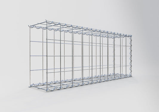 Påväxt gabion typ 2 100 cm x 40 cm x 20 cm (L x H x D), maskstorlek 10 cm x 10 cm, spiral