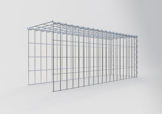 Anbaugabione Typ 4 100 cm x 40 cm x 30 cm (L x H x T), Maschenweite 5 cm x 10 cm, Spirale