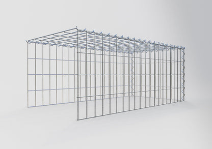 Gabion rapporté type 4 100 cm x 40 cm x 50 cm (L x H x P), mailles 5 cm x 10 cm, spirale