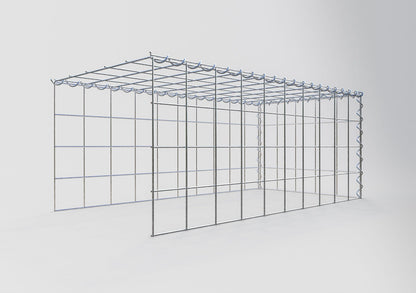 Gabião tipo 4 100 cm x 40 cm x 50 cm (C x A x P), malhagem 10 cm x 10 cm, espiral