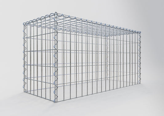 Gavión complementario tipo 3 100 cm x 50 cm x 40 cm (L x A x P), malla 5 cm x 10 cm, espiral