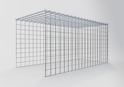 Gabion rapporté type 4 100 cm x 50 cm x 50 cm (L x H x P), mailles 5 cm x 5 cm, spirale