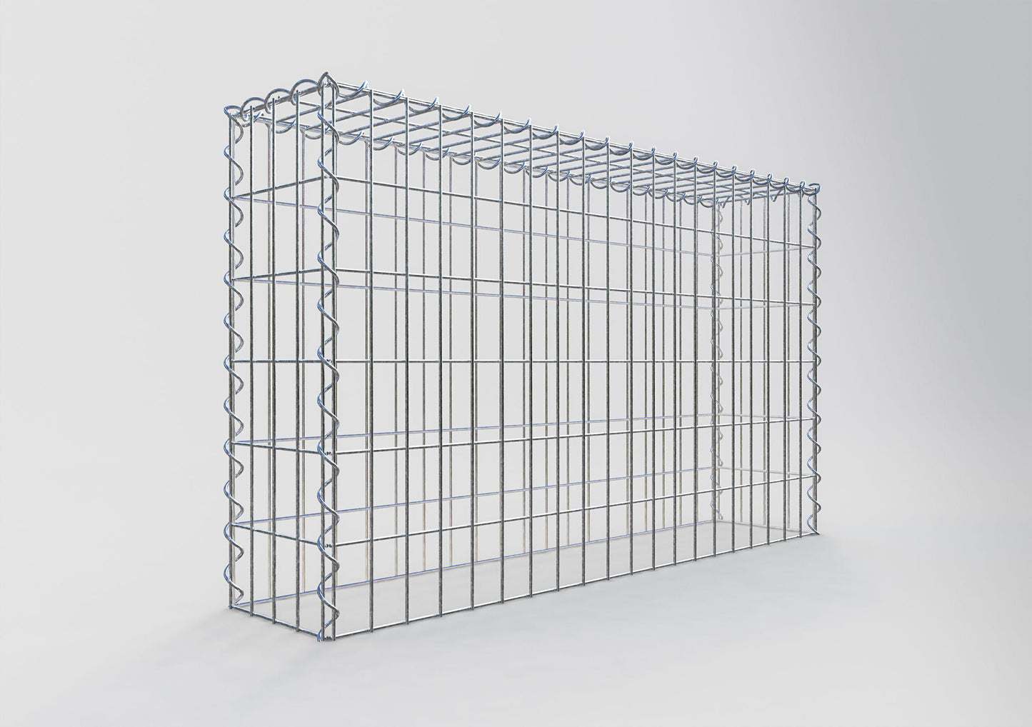 Add-on schanskorf type 3 100 cm x 60 cm x 20 cm (L x H x D), maaswijdte 5 cm x 10 cm, spiraalvormig