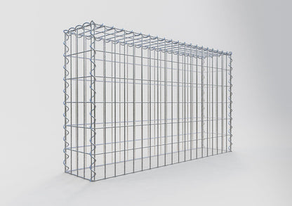 Add-on schanskorf type 3 100 cm x 60 cm x 20 cm (L x H x D), maaswijdte 5 cm x 10 cm, spiraalvormig