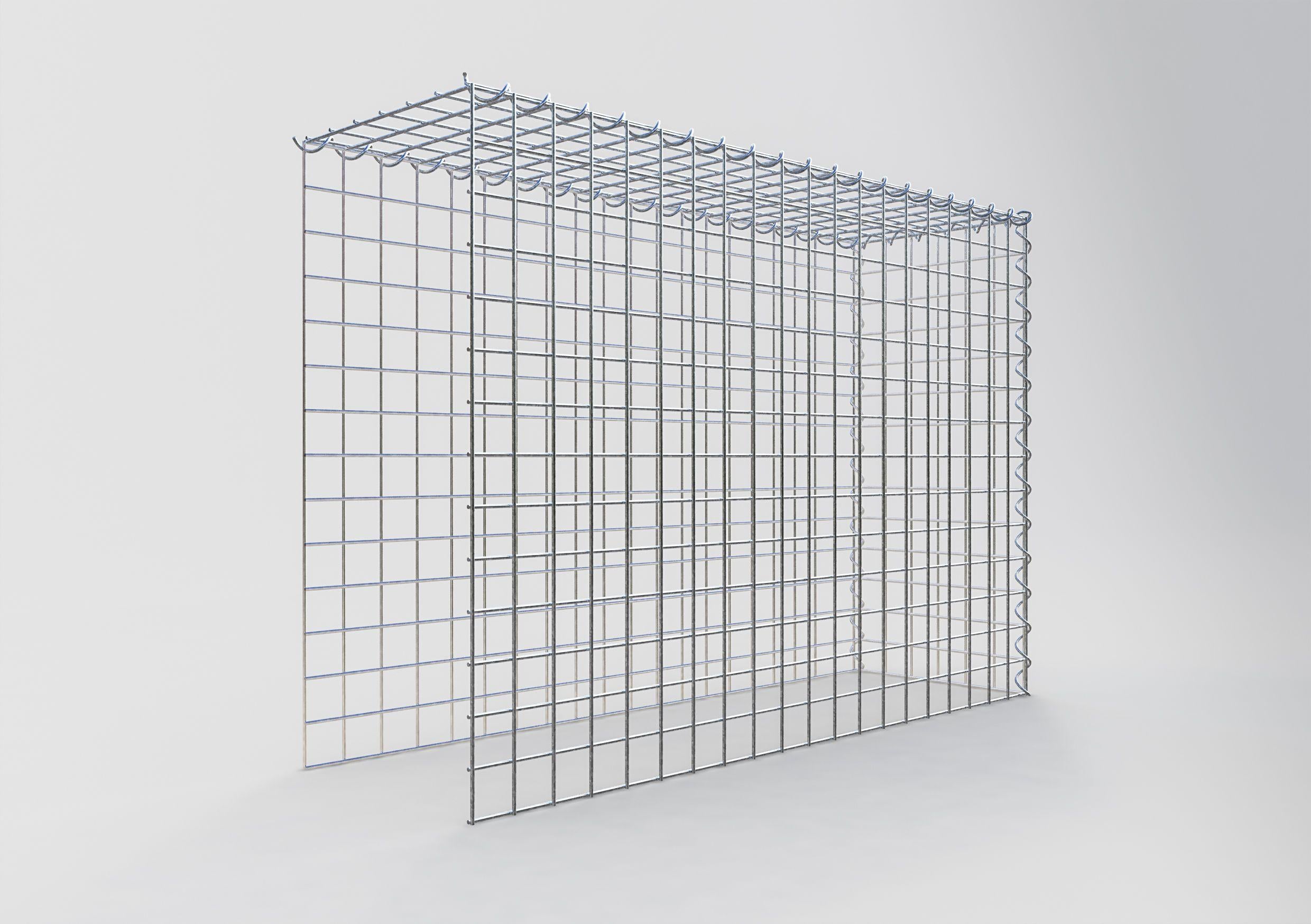 Gabion sur toile type 4 100 cm x 70 cm x 30 cm (L x H x P), maille 5 cm x 5 cm, spirale