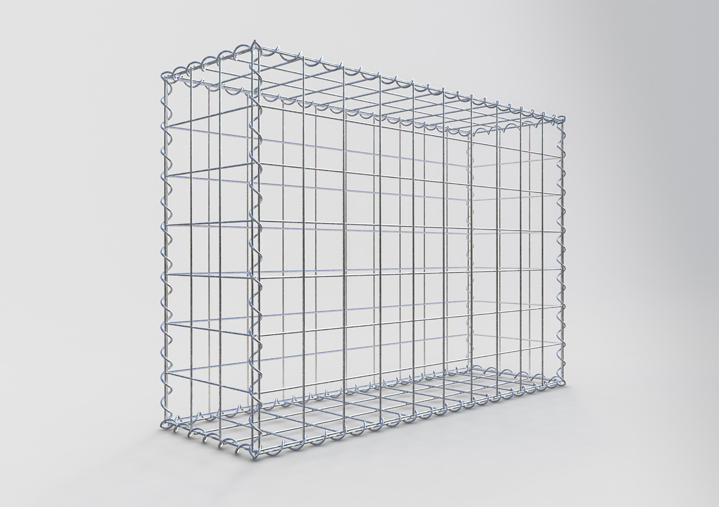 Gabion 100 cm x 70 cm x 30 cm (L x H x P), maille 10 cm x 10 cm, spirale