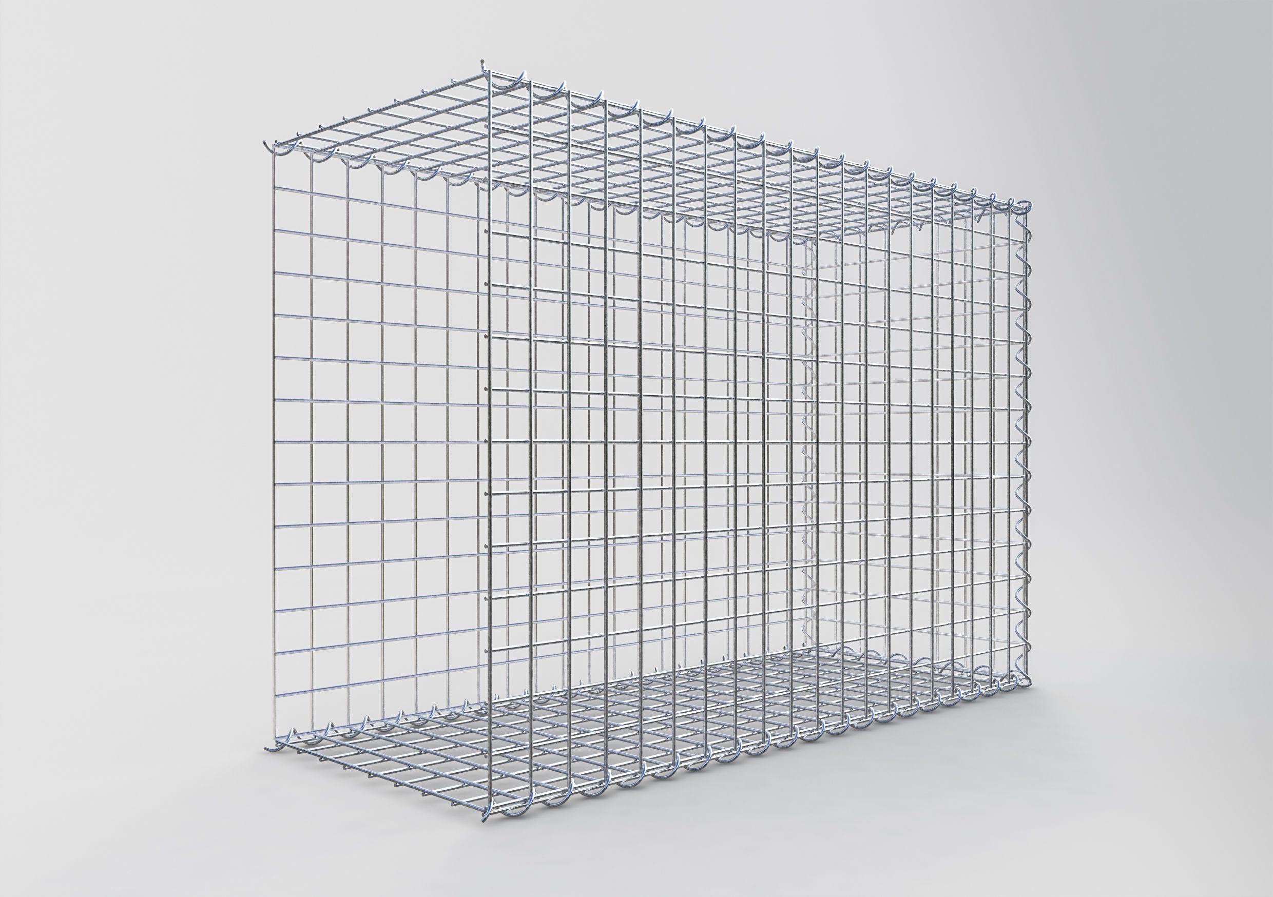 Gabion sur toile type 2 100 cm x 70 cm x 40 cm (L x H x P), maille 5 cm x 5 cm, spirale