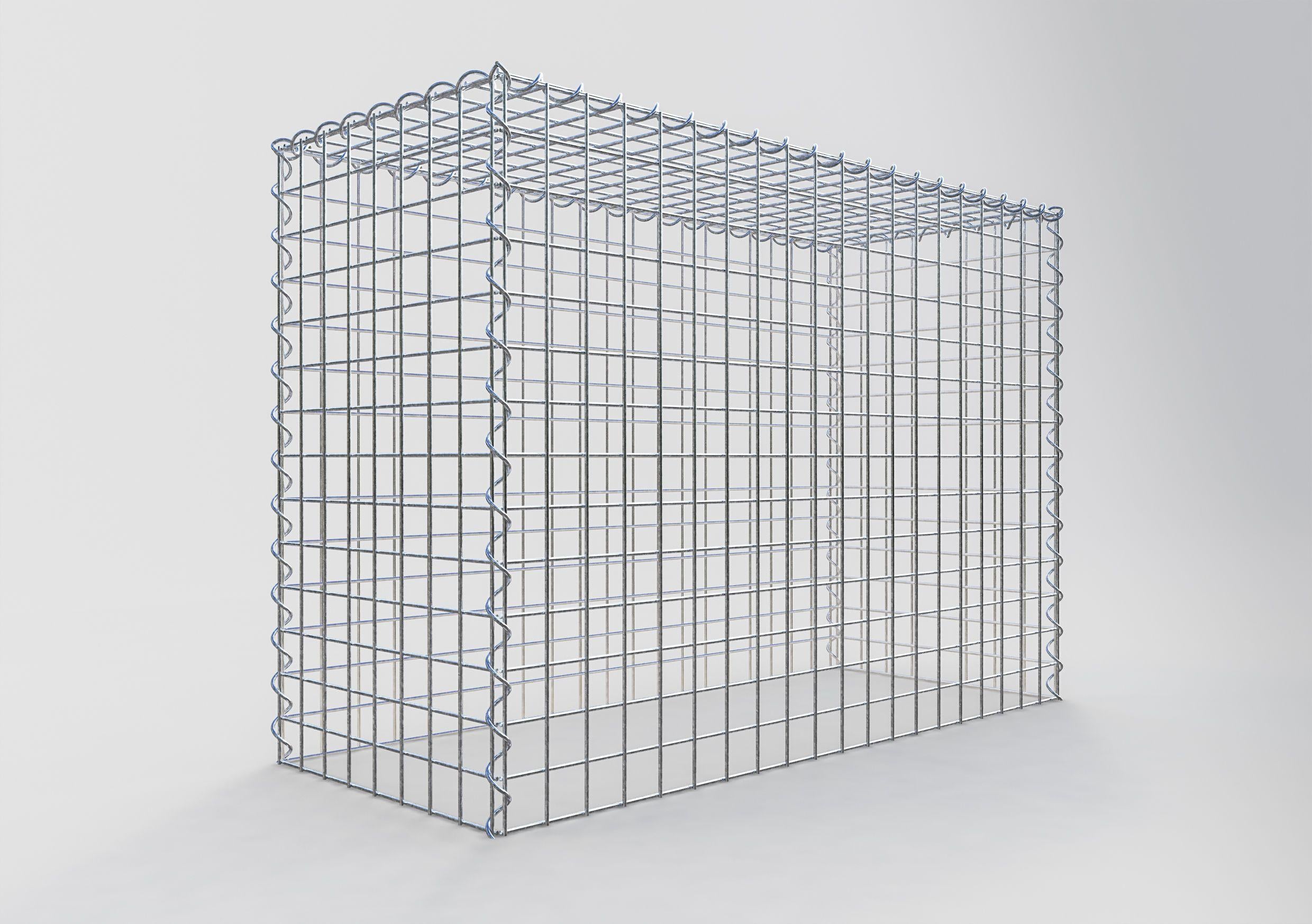 Gabion sur toile type 3 100 cm x 70 cm x 40 cm (L x H x P), maille 5 cm x 5 cm, spirale