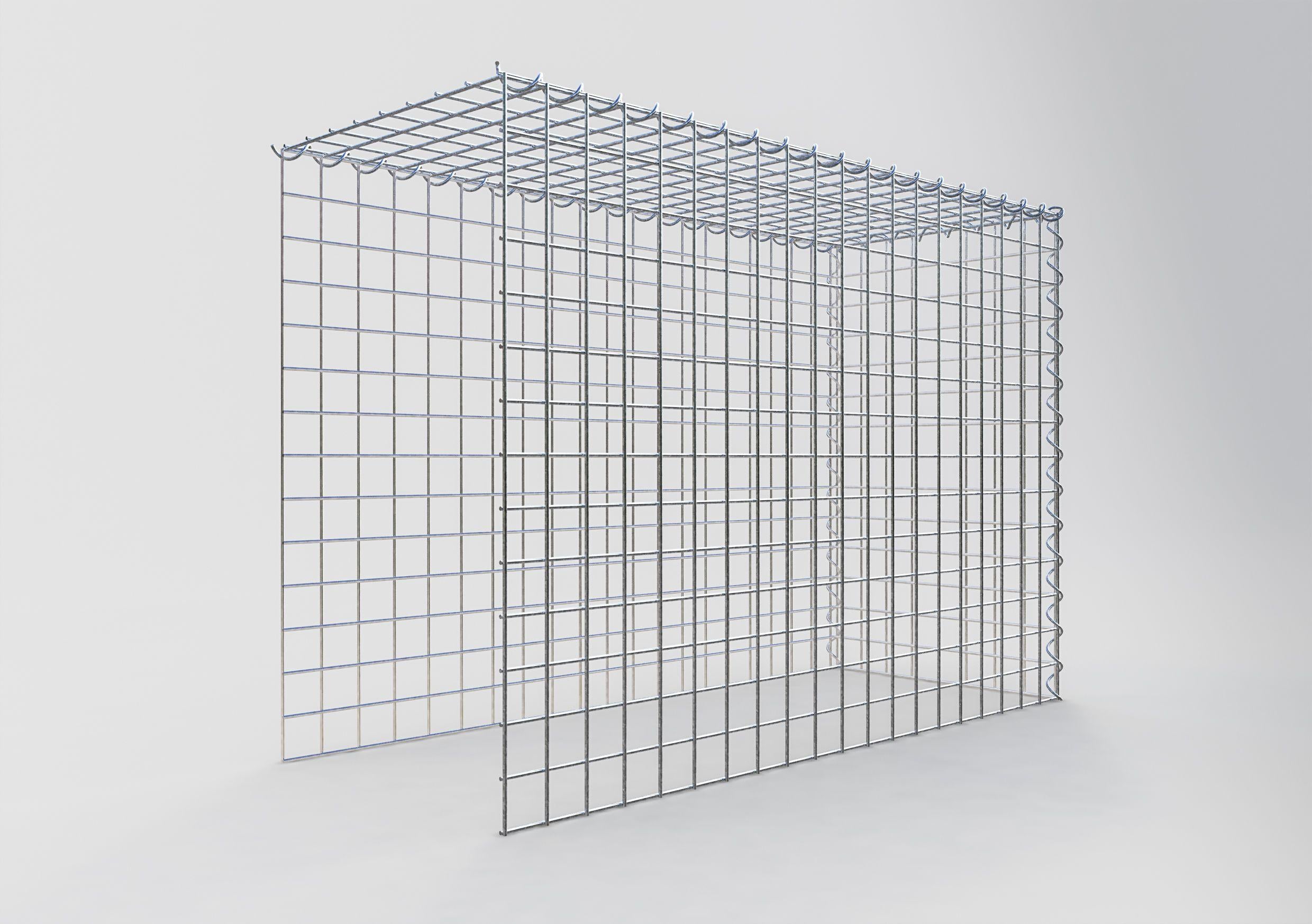 Gabion sur toile type 4 100 cm x 70 cm x 40 cm (L x H x P), maille 5 cm x 5 cm, spirale