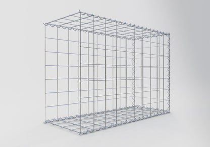 Extra gabion typ 2 100 cm x 70 cm x 40 cm (L x H x D), maskstorlek 10 cm x 10 cm, spiral