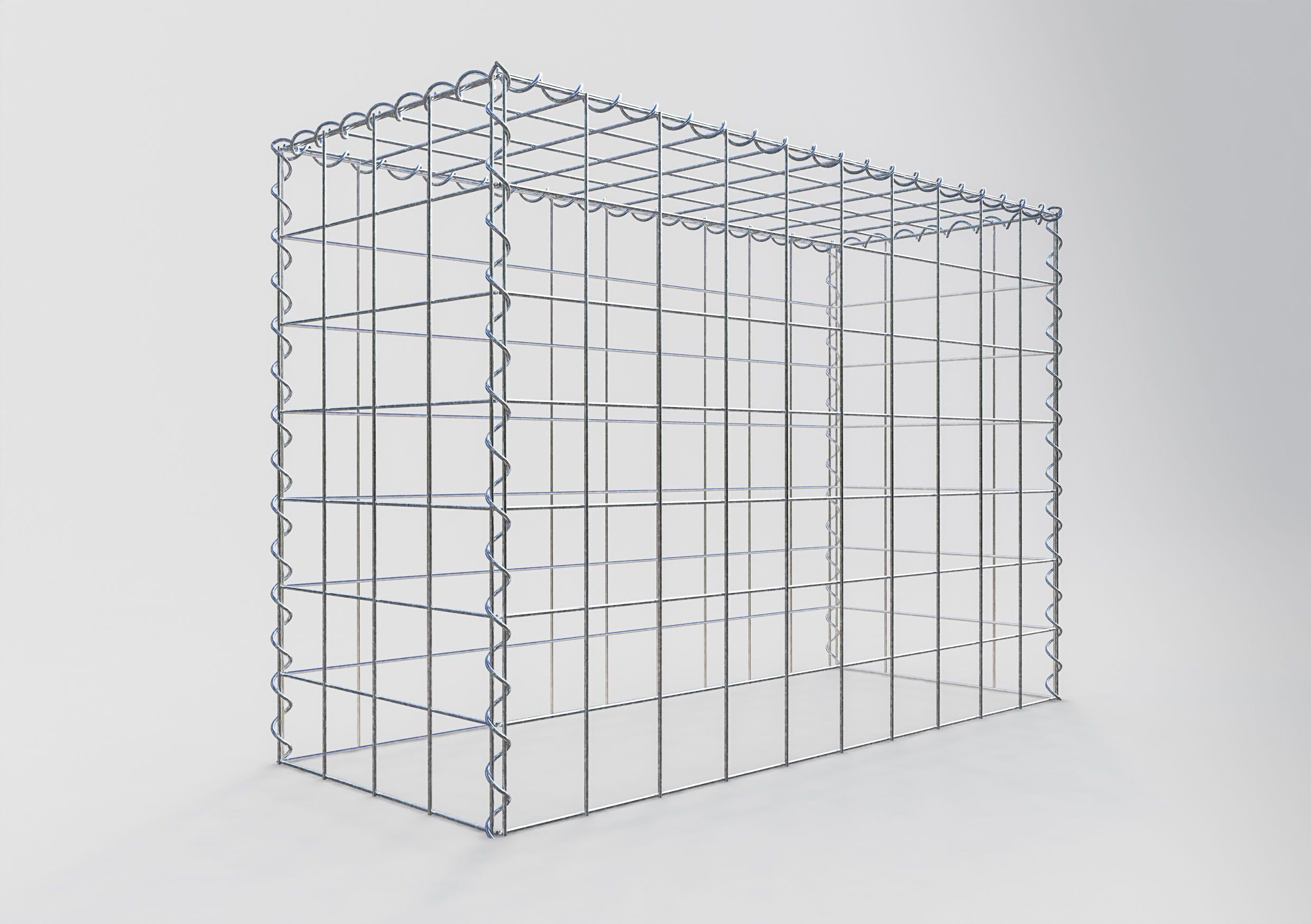 Gabion sur toile type 3 100 cm x 70 cm x 40 cm (L x H x P), maille 10 cm x 10 cm, spirale