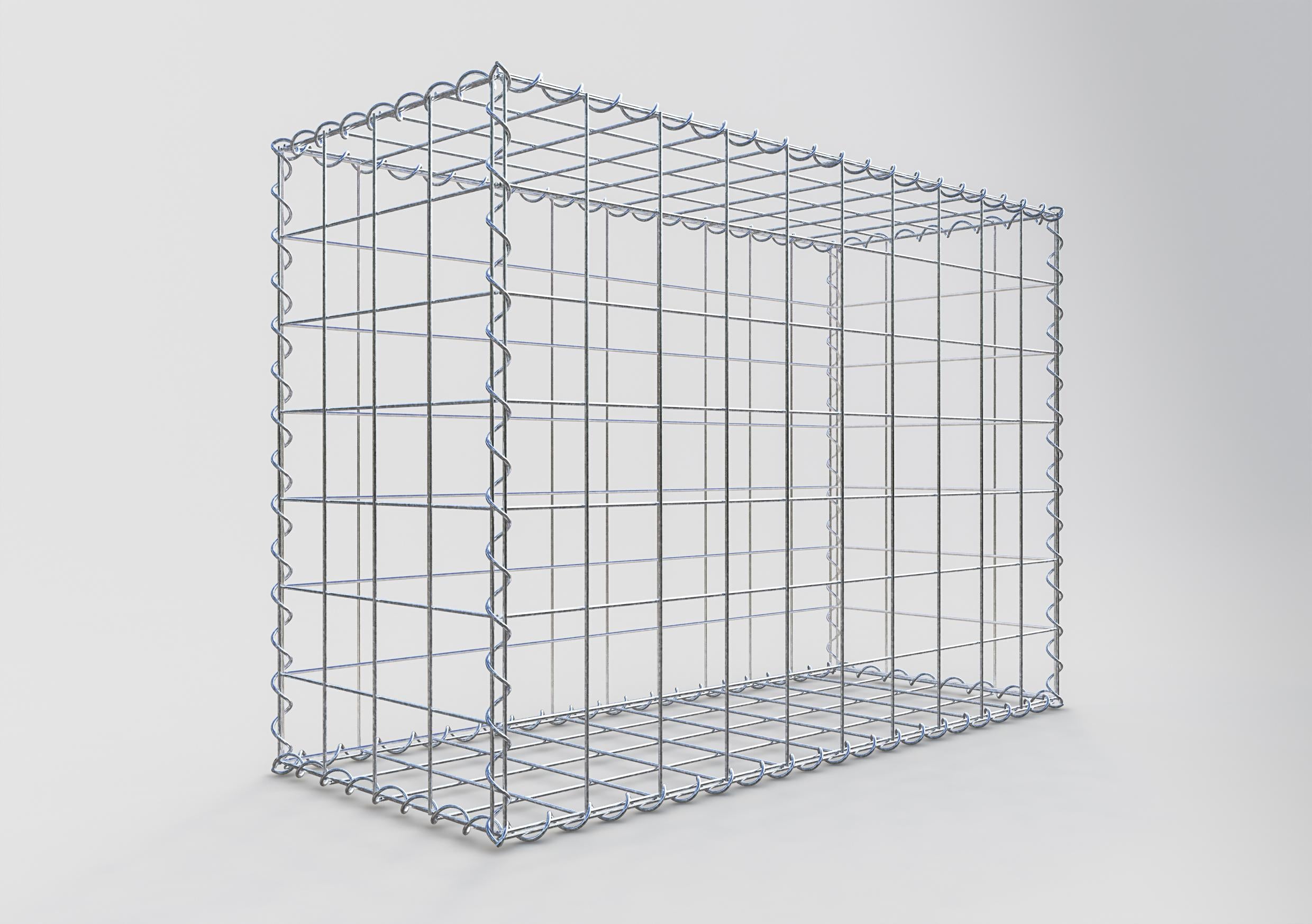 Gabion 100 cm x 70 cm x 40 cm (L x H x P), maille 10 cm x 10 cm, spirale