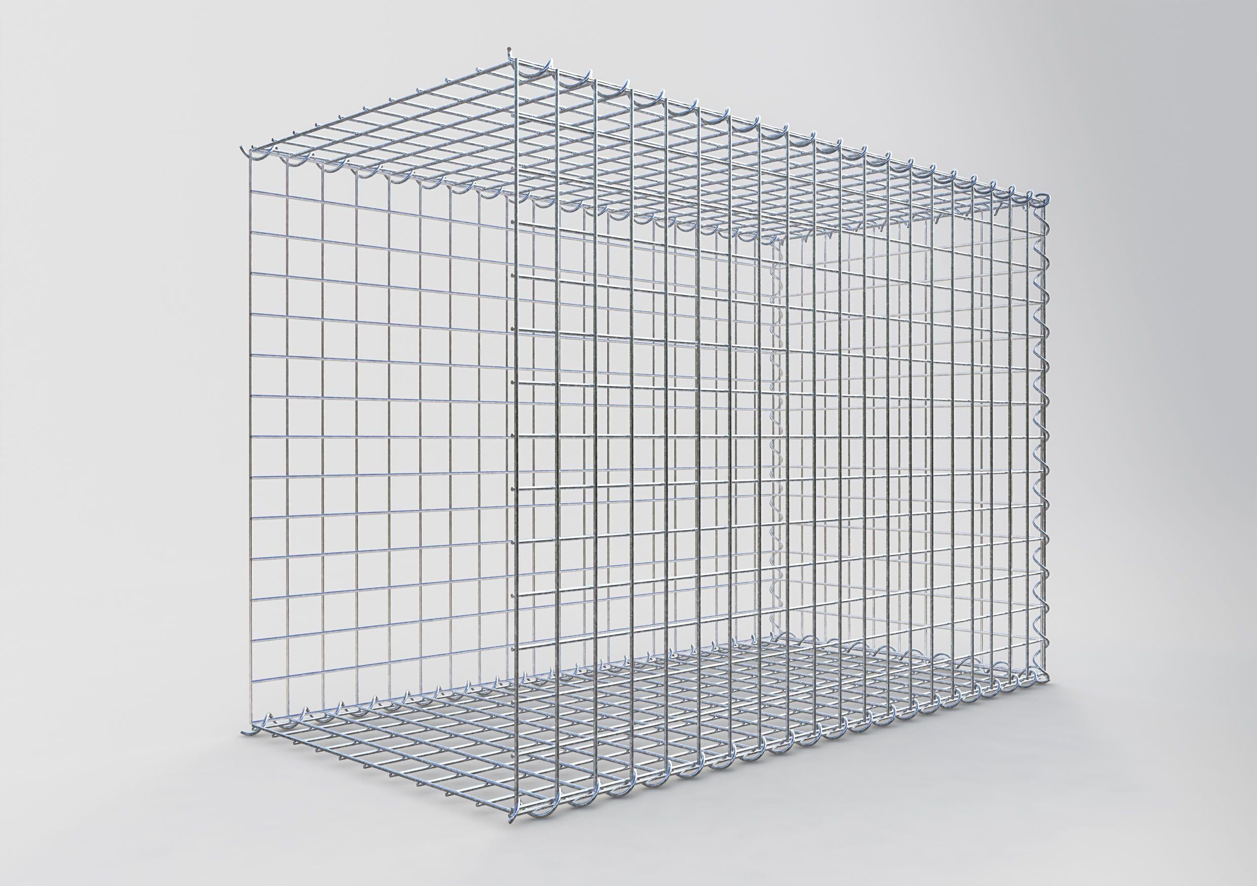 Gabion sur toile type 2 100 cm x 70 cm x 50 cm (L x H x P), maille 5 cm x 5 cm, spirale