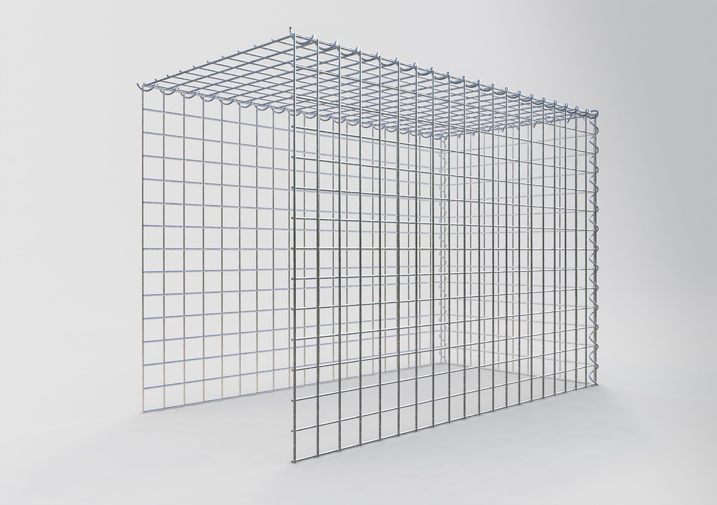 Gabion sur toile type 4 100 cm x 70 cm x 50 cm (L x H x P), maille 5 cm x 5 cm, spirale