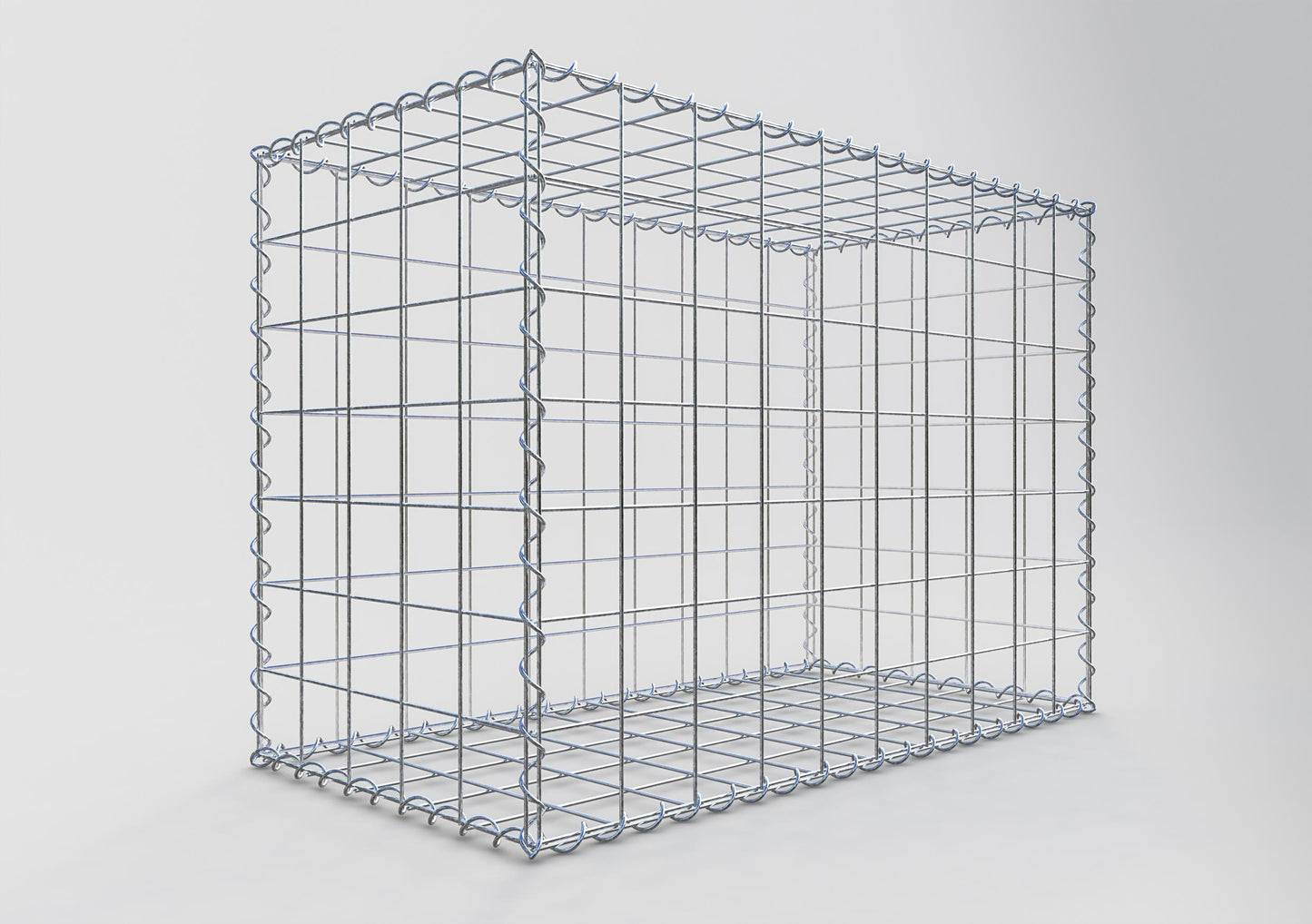 Gabion 100 cm x 70 cm x 50 cm (L x H x P), mailles 10 cm x 10 cm, spirale