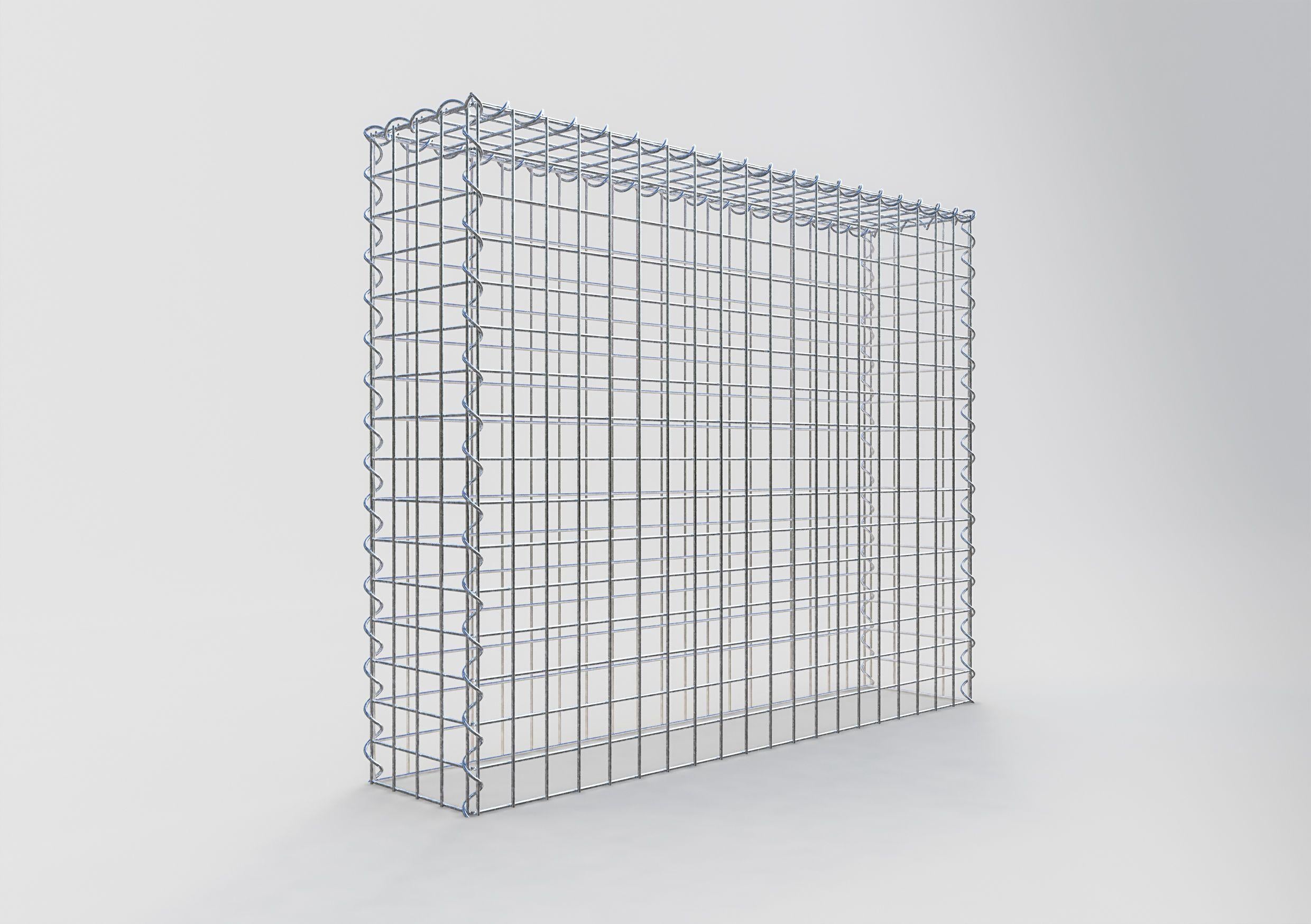 Gabion sur toile type 3 100 cm x 80 cm x 30 cm (L x H x P), maille 5 cm x 5 cm, spirale