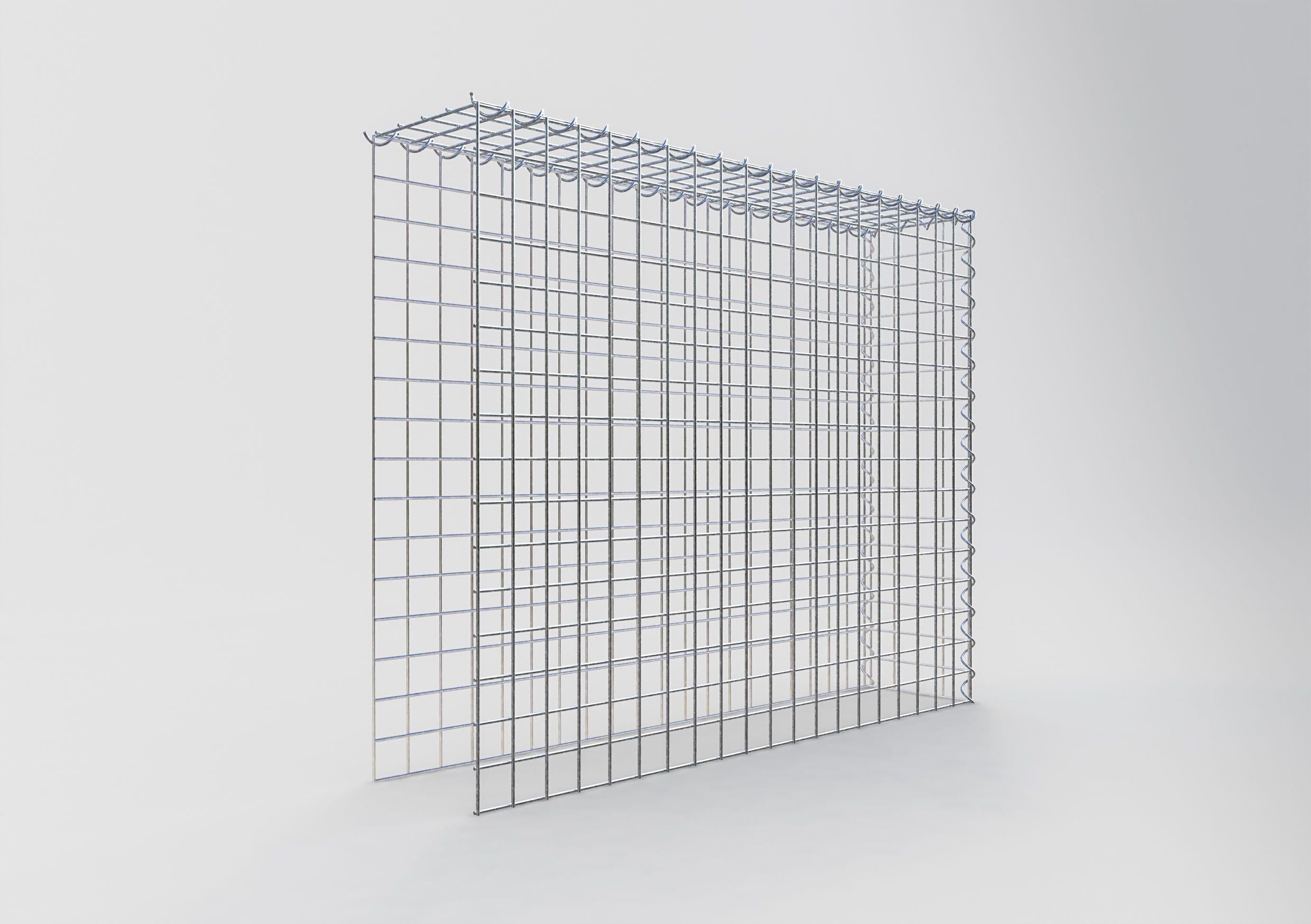 Gabion sur toile type 4 100 cm x 80 cm x 20 cm (L x H x P), maille 5 cm x 5 cm, spirale