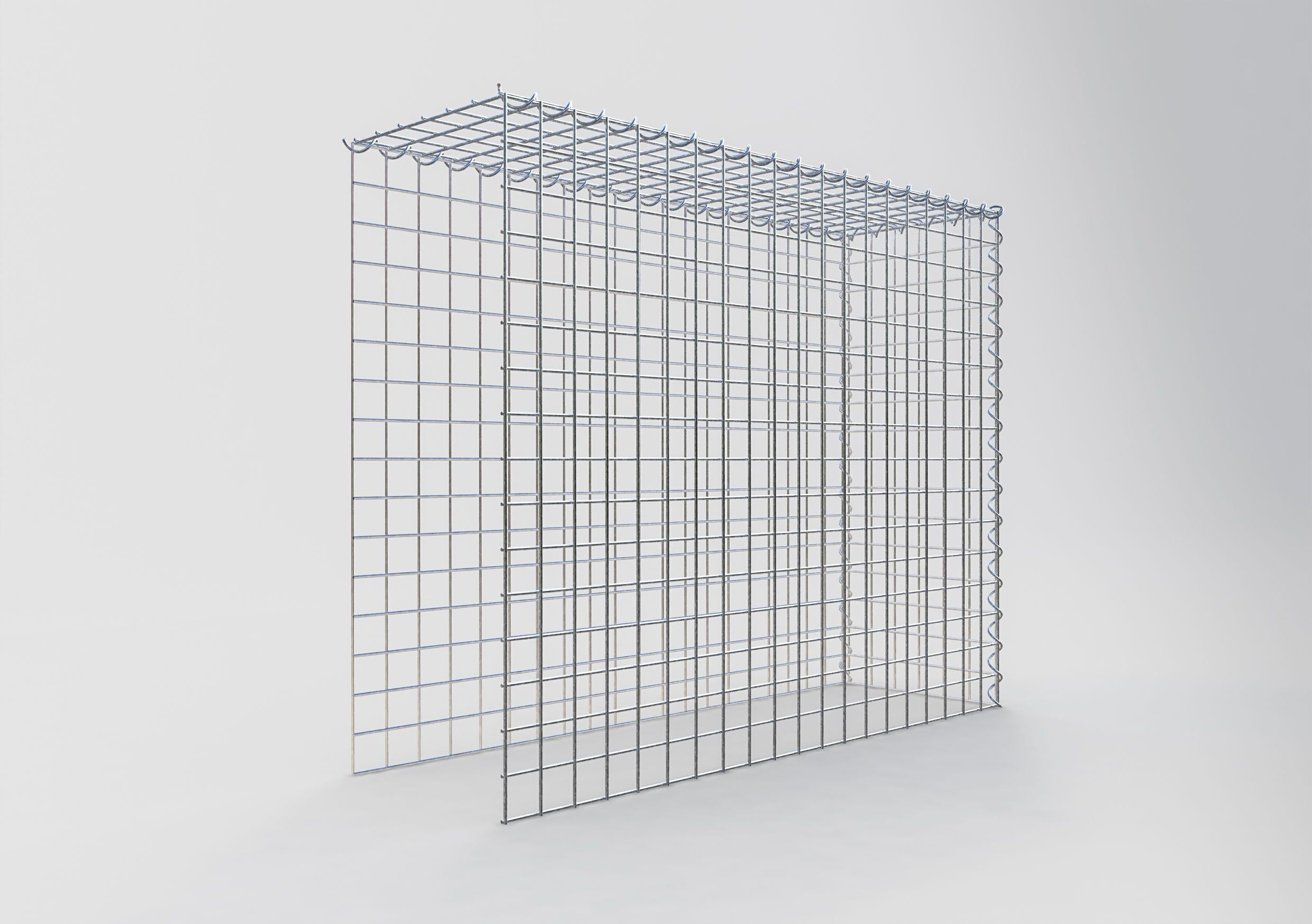 Gabion sur toile type 4 100 cm x 80 cm x 30 cm (L x H x P), maille 5 cm x 5 cm, spirale