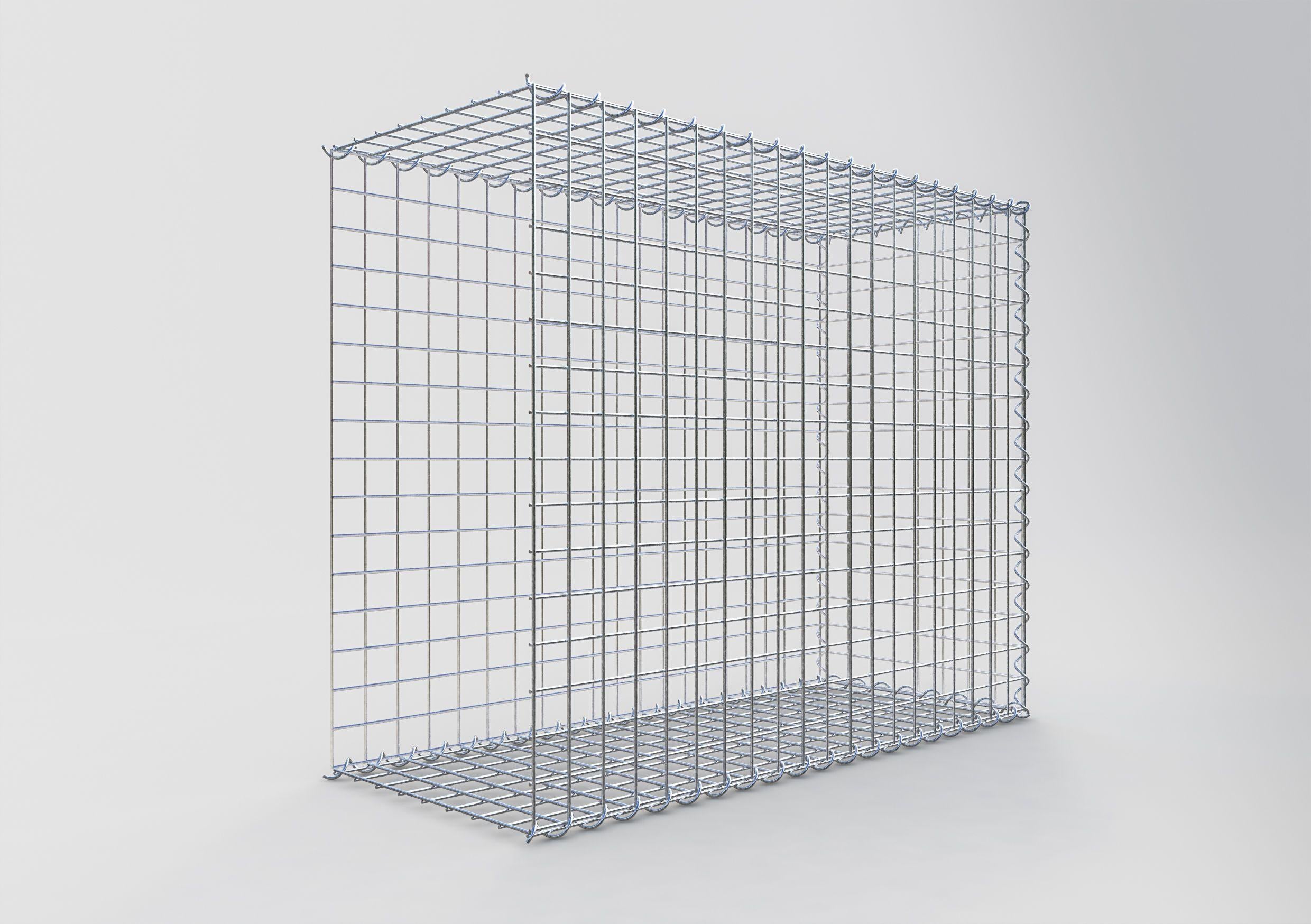 Gabion sur toile type 2 100 cm x 80 cm x 40 cm (L x H x P), maille 5 cm x 5 cm, spirale