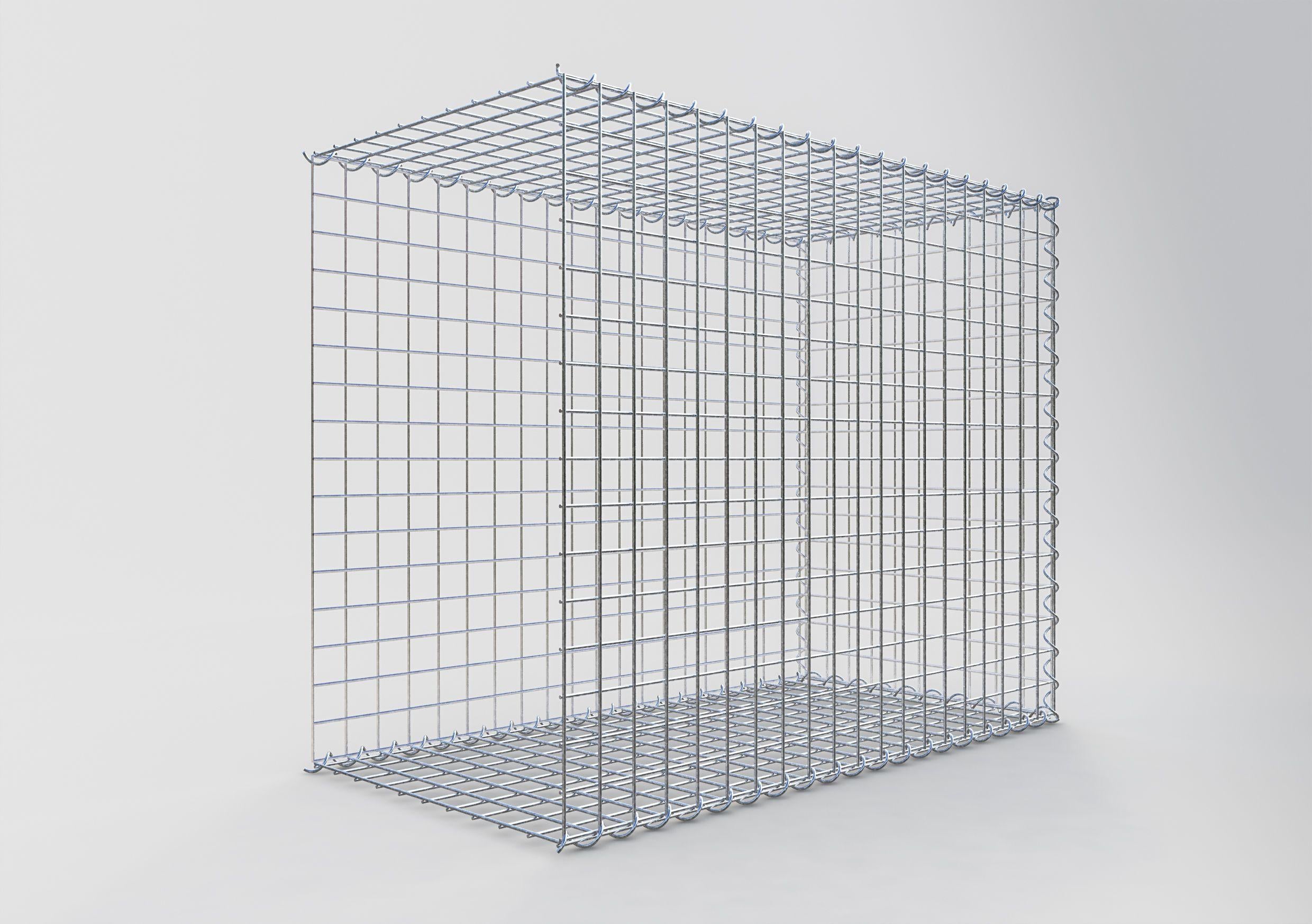 Gabion sur toile type 2 100 cm x 80 cm x 50 cm (L x H x P), maille 5 cm x 5 cm, spirale