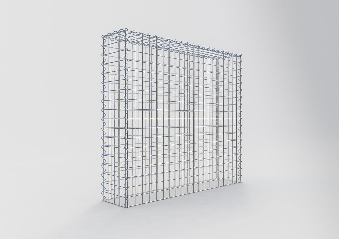 Grown-on gabion type 3 100 cm x 90 cm x 20 cm (L x H x D), mesh size 5 cm x 5 cm, spiral