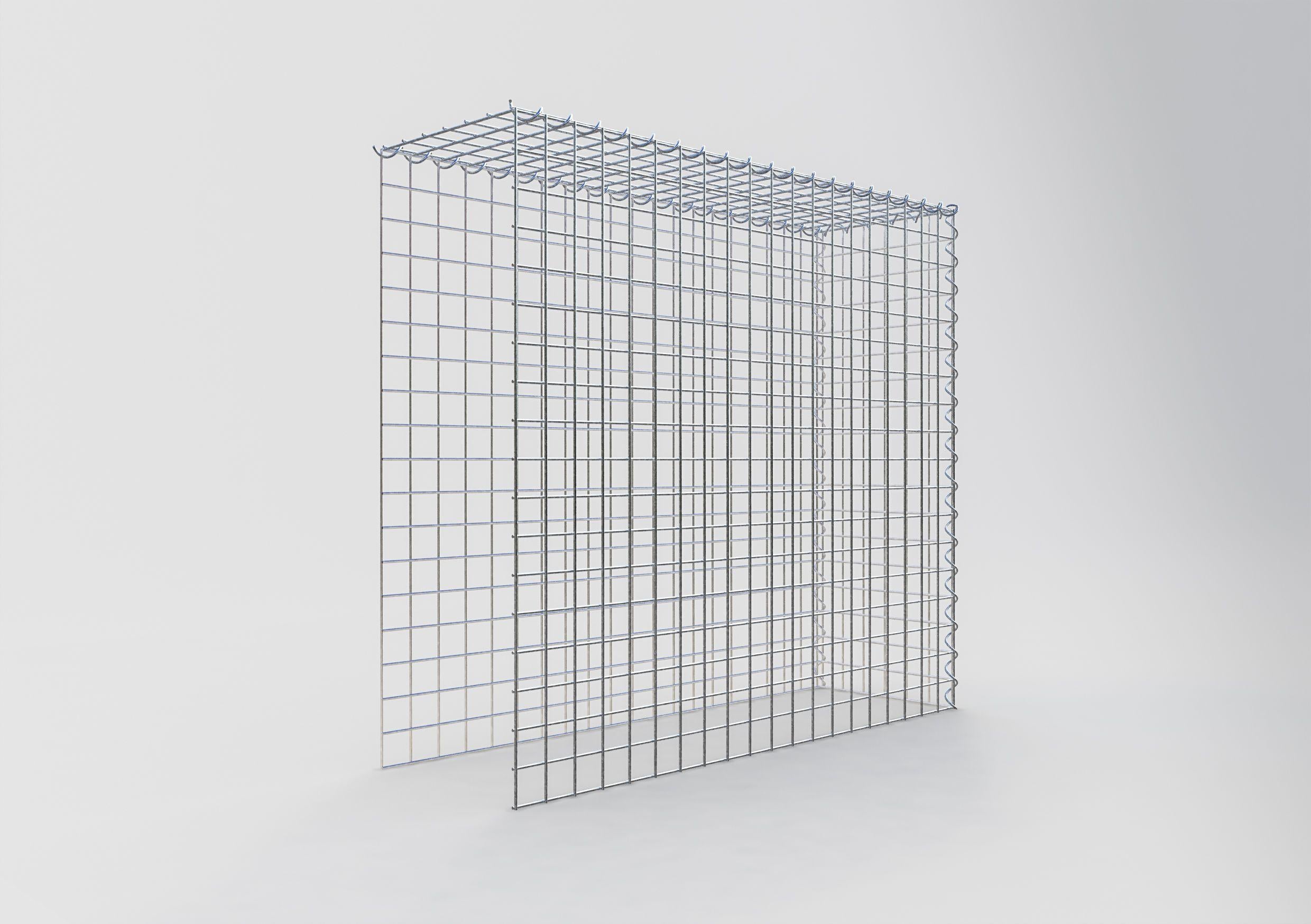 Gabion sur toile type 4 100 cm x 90 cm x 30 cm (L x H x P), maille 5 cm x 5 cm, spirale