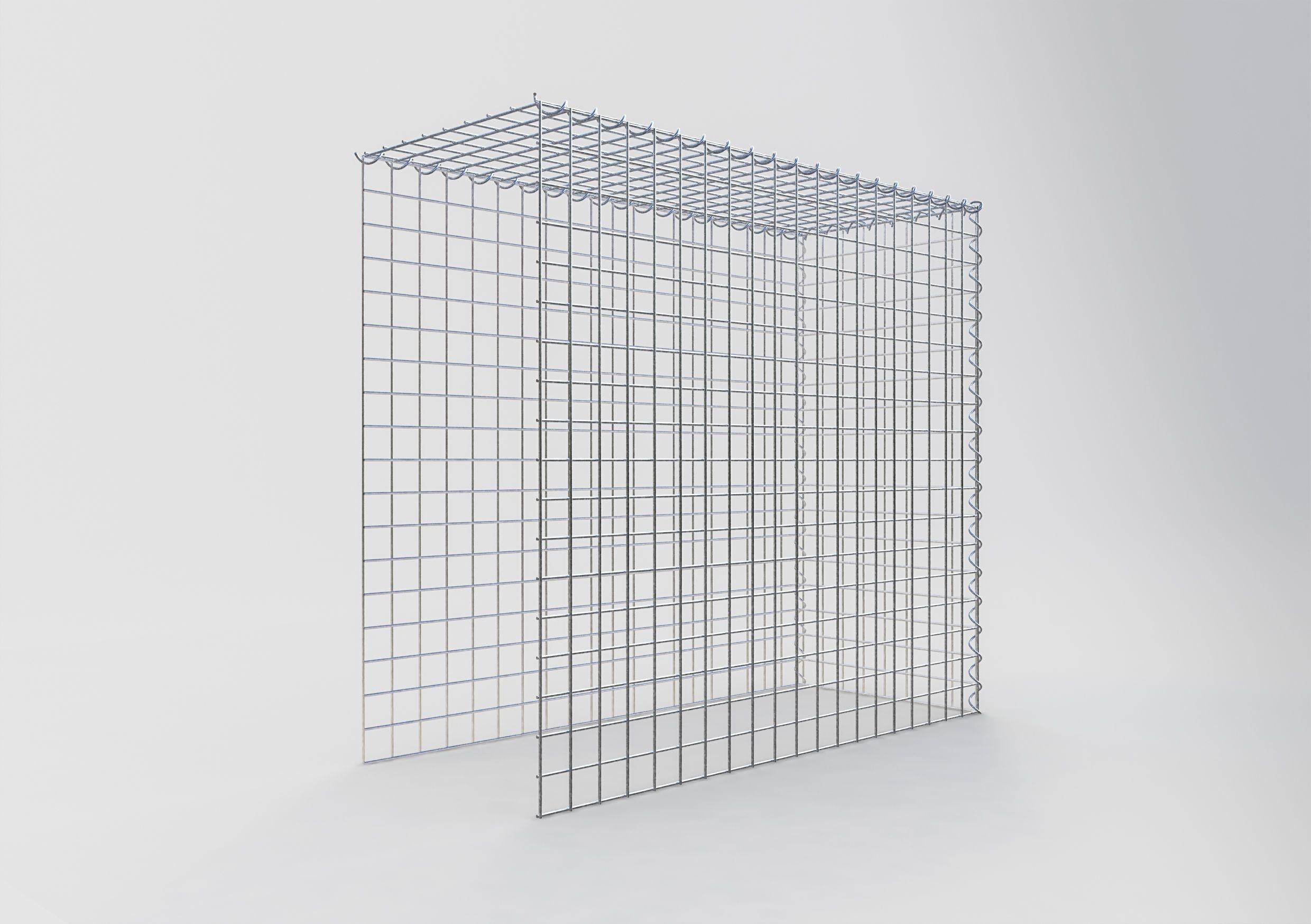 Gabion sur toile type 4 100 cm x 90 cm x 40 cm (L x H x P), maille 5 cm x 5 cm, spirale