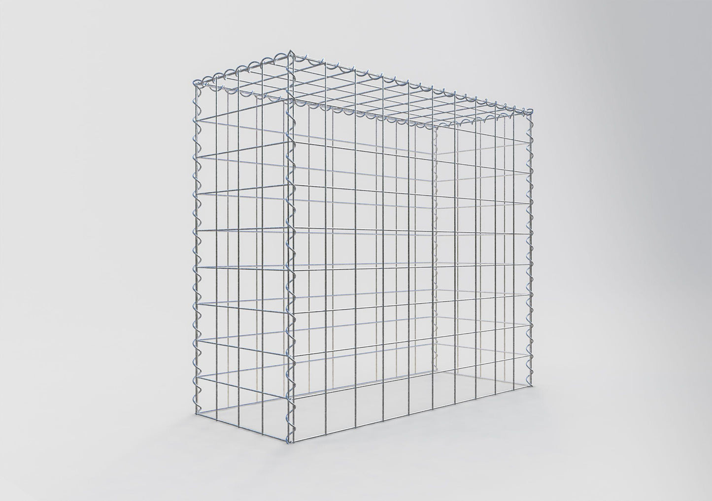 Add-on schanskorf type 3 100 cm x 90 cm x 40 cm (L x H x D), maaswijdte 10 cm x 10 cm, spiraal