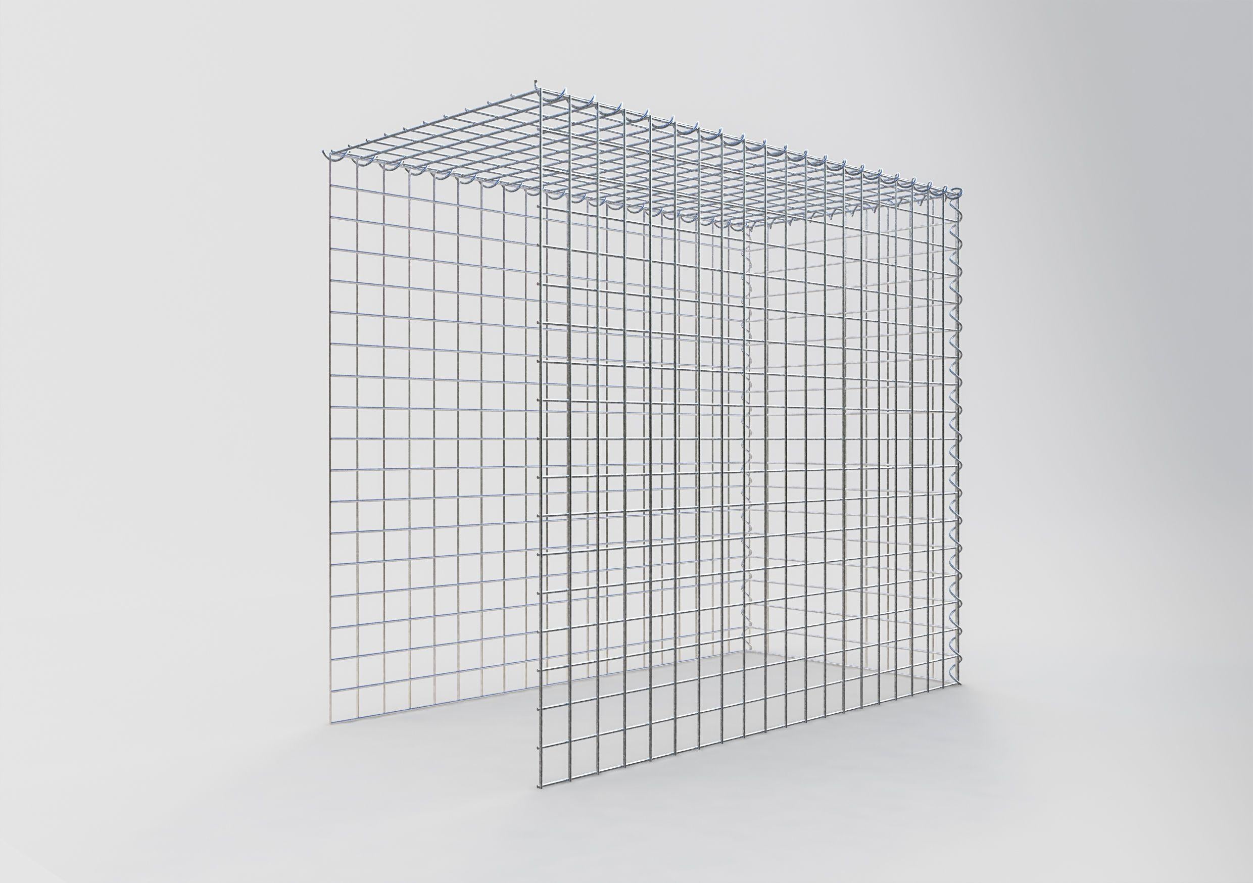 Gabion sur toile type 4 100 cm x 90 cm x 50 cm (L x H x P), maille 5 cm x 5 cm, spirale