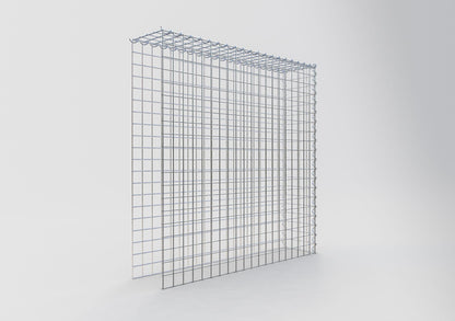 Gabion rapporté type 4 100 cm x 100 cm x 20 cm (L x H x P), mailles 5 cm x 5 cm, spirale