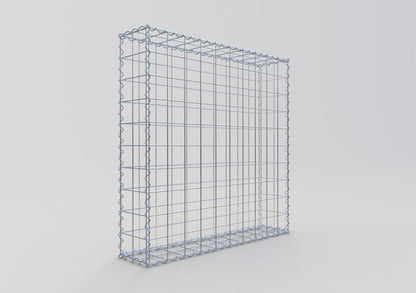Gabion 100 cm x 100 cm x 20 cm (L x H x P), mailles 10 cm x 10 cm, spirale