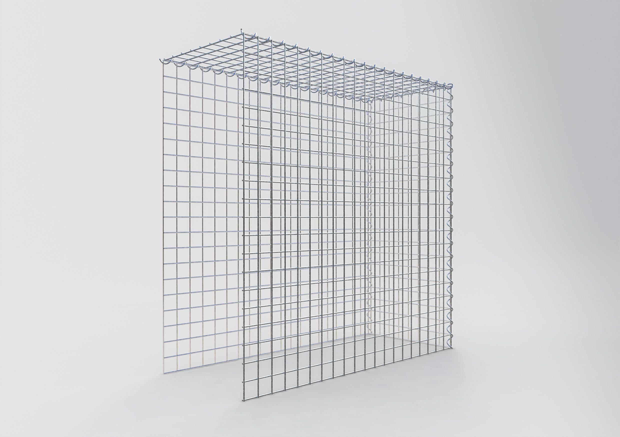 Gabion sur toile type 4 100 cm x 100 cm x 40 cm (L x H x P), maille 5 cm x 5 cm, spirale