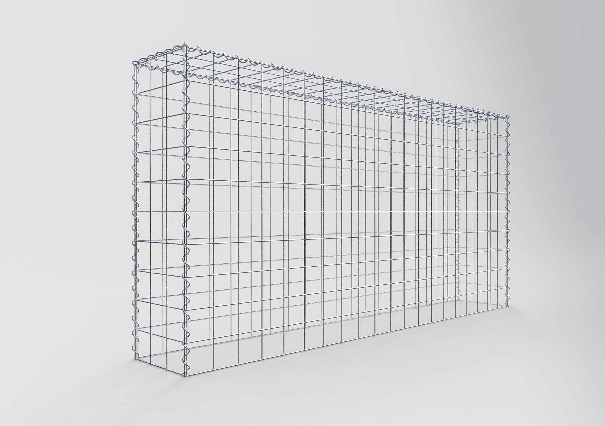 Gabion sur toile type 3 200 cm x 100 cm x 30 cm (L x H x P), maille 10 cm x 10 cm, spirale