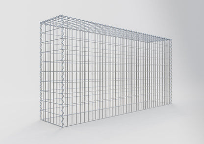 Gabion rapporté type 3 200 cm x 100 cm x 40 cm (L x H x P), mailles 5 cm x 10 cm, spirale