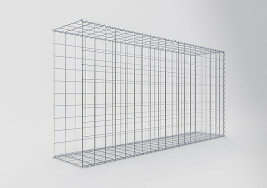 Extra gabion typ 2 200 cm x 100 cm x 40 cm (L x H x D), maskstorlek 10 cm x 10 cm, spiral