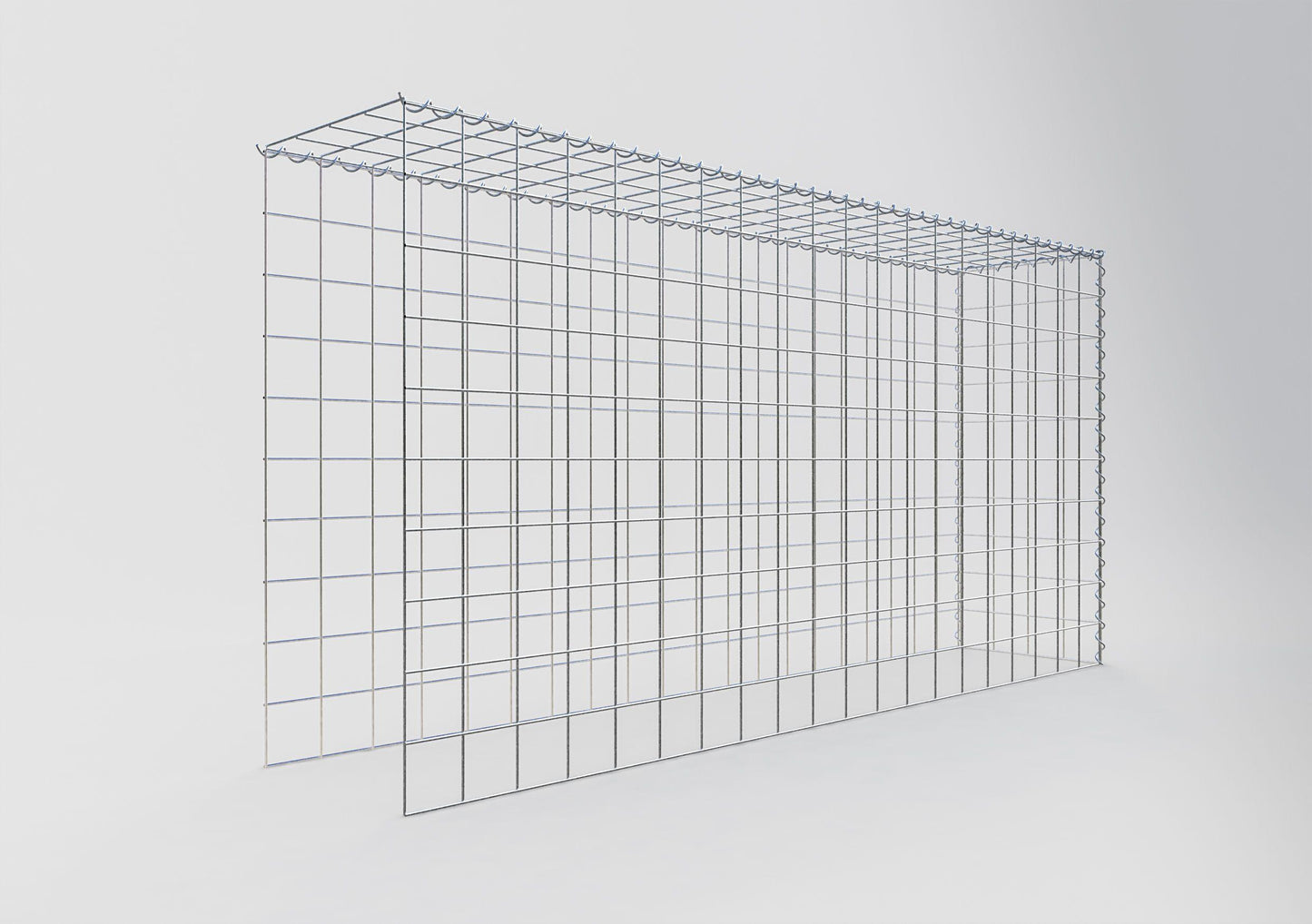 Gavión adicional tipo 4 200 cm x 100 cm x 40 cm (L x A x P), malla 10 cm x 10 cm, en espiral