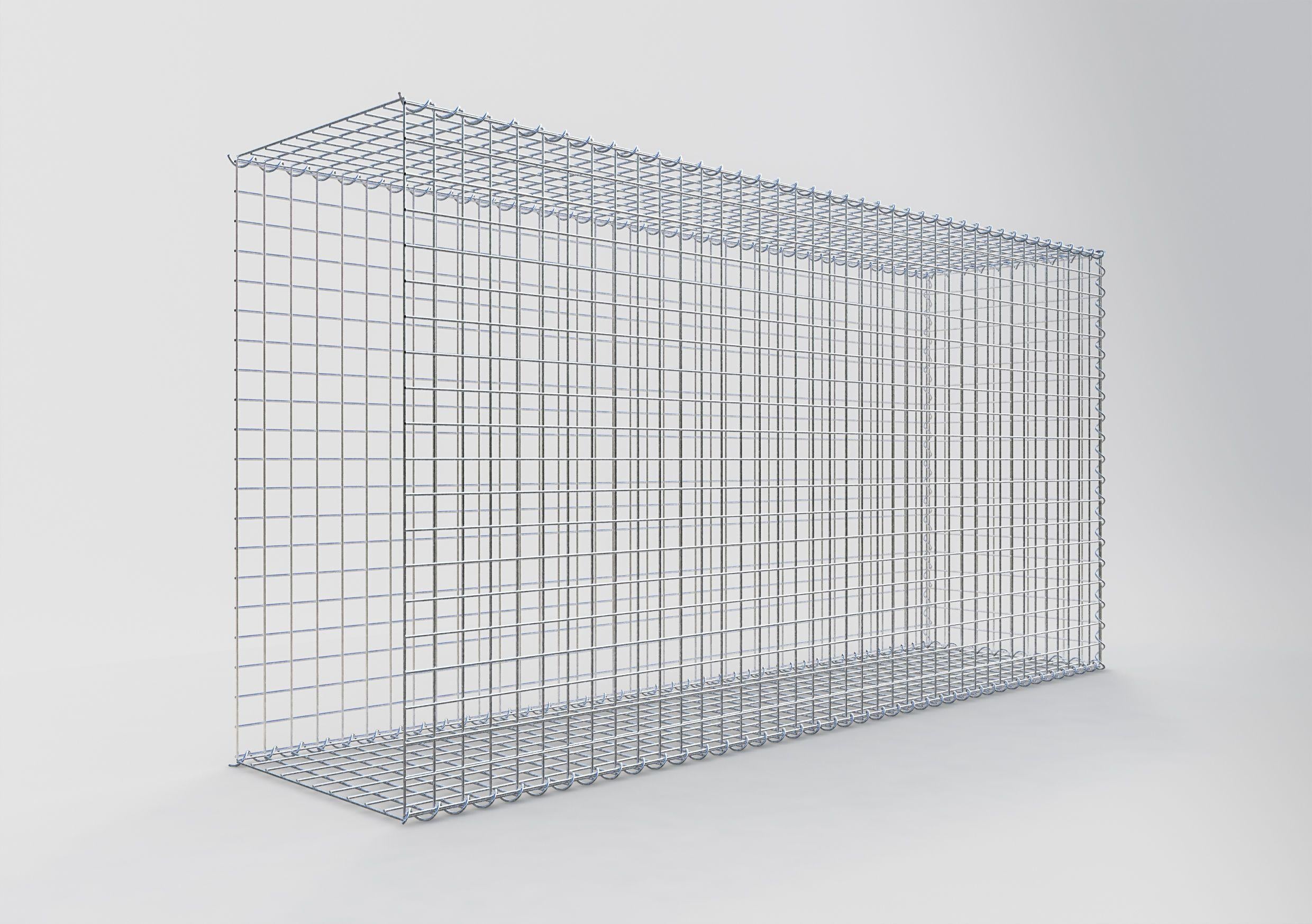 Gabion sur toile type 2 200 cm x 100 cm x 50 cm (L x H x P), maille 5 cm x 5 cm, spirale